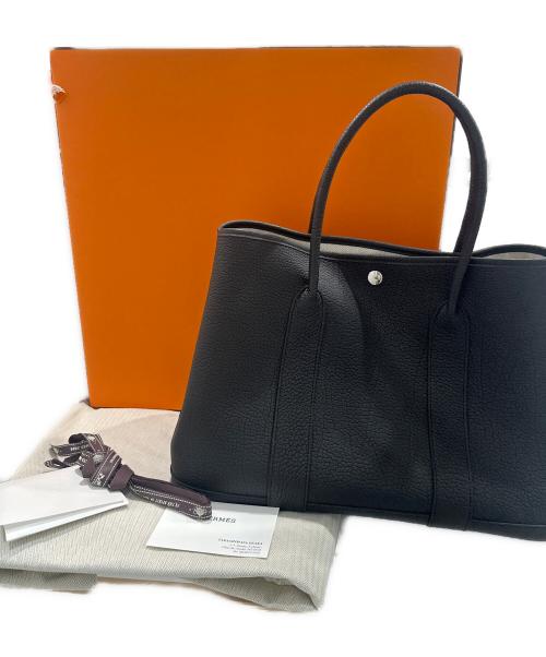HERMES（エルメス）HERMES (エルメス) ガーデンパーティー PM/Garden-PartyPM/シルバー金具/W刻印 ノワール サイズ:PM 未使用品の古着・服飾アイテム