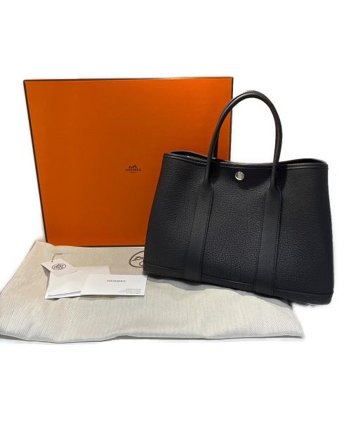 HERMES（エルメス）HERMES (エルメス) ガーデンパーティTPM/Garden party TPM/ハンドバッグ ブラックノワール サイズ:TPMの古着・服飾アイテム