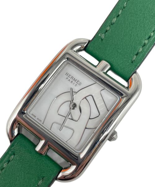 HERMES（エルメス）HERMES (エルメス) Cape Cod PM Watch ケープコッドPM Ref:CC1.310 ホワイト文字盤 サイズ:PMの古着・服飾アイテム