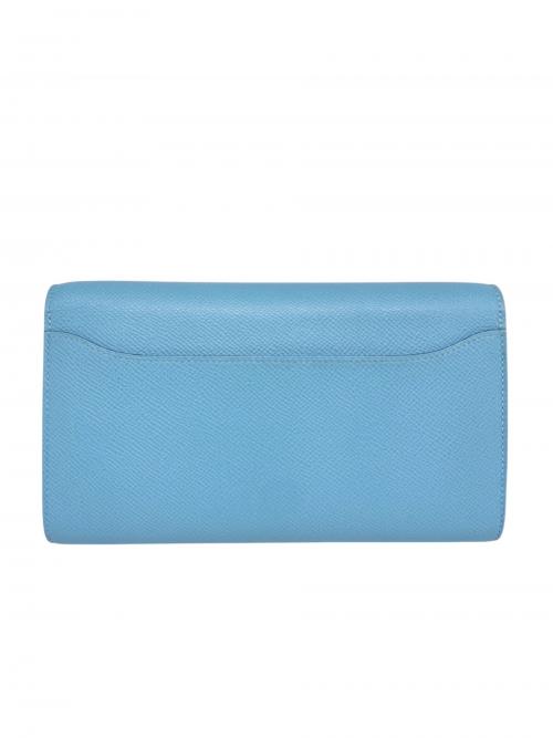 HERMES（エルメス）HERMES (エルメス) Constance Long To Go Wallet コンスタンス ロングトゥーゴー/ヴォーエプソン/スカイブルー/シルバー金具/W刻印:2024年製 スカイブルーの古着・服飾アイテム