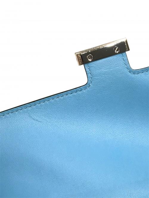 HERMES（エルメス）HERMES (エルメス) Constance Long To Go Wallet コンスタンス ロングトゥーゴー/ヴォーエプソン/スカイブルー/シルバー金具/W刻印:2024年製 スカイブルーの古着・服飾アイテム