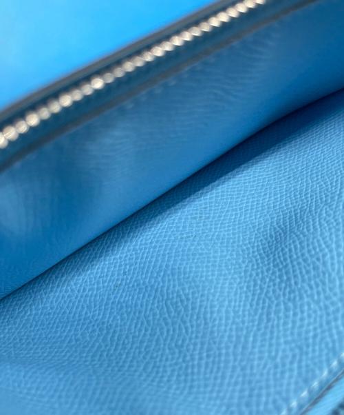 HERMES（エルメス）HERMES (エルメス) Constance Long To Go Wallet コンスタンス ロングトゥーゴー/ヴォーエプソン/スカイブルー/シルバー金具/W刻印:2024年製 スカイブルーの古着・服飾アイテム
