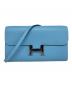 HERMES（エルメス）の古着「Constance Long To Go Wallet コンスタンス ロングトゥーゴー/ヴォーエプソン/スカイブルー/シルバー金具/W刻印:2024年製」｜スカイブルー