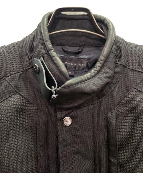 RALPH LAUREN BlackLabel（ラルフローレンブラックレーベル）RALPH LAUREN BlackLabel (ラルフローレンブラックレーベル) モーターサイクルジャケット ブラック サイズ:Mの古着・服飾アイテム