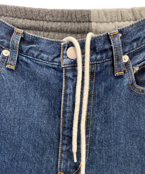UNDERCOVERISM（アンダーカバーイズム）UNDERCOVERISM (アンダーカバーイズム) デニム切替スウェットパンツ ブルー×グレー サイズ:3の古着・服飾アイテム