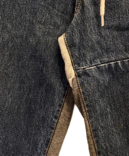 UNDERCOVERISM（アンダーカバーイズム）UNDERCOVERISM (アンダーカバーイズム) デニム切替スウェットパンツ ブルー×グレー サイズ:3の古着・服飾アイテム