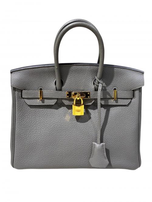 HERMES（エルメス）HERMES (エルメス) Birkin 25 バーキン 25/トゴ/Y刻印：2020年製造/ゴールド金具 グレー系 サイズ:25の古着・服飾アイテム