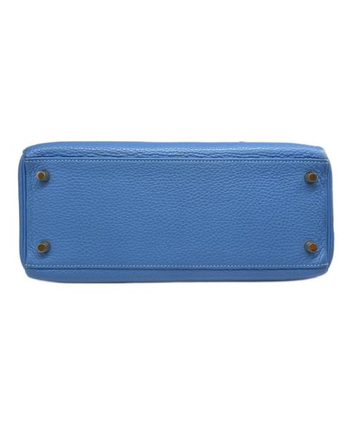 HERMES（エルメス）HERMES (エルメス) ケリー28 外縫い/ゴールド金具/スカイブルー/□R刻印:2014年製 スカイブルー サイズ:28の古着・服飾アイテム
