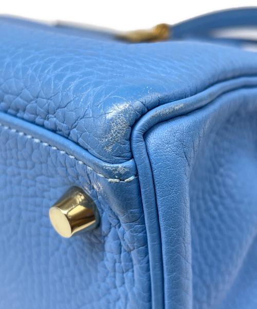HERMES（エルメス）HERMES (エルメス) ケリー28 外縫い/ゴールド金具/スカイブルー/□R刻印:2014年製 スカイブルー サイズ:28の古着・服飾アイテム