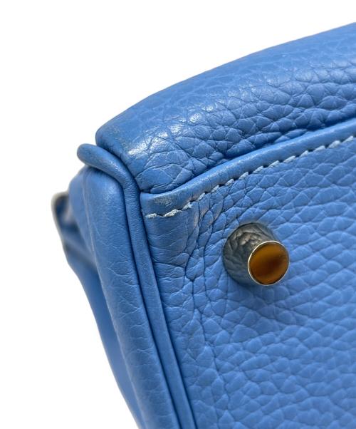 HERMES（エルメス）HERMES (エルメス) ケリー28 外縫い/ゴールド金具/スカイブルー/□R刻印:2014年製 スカイブルー サイズ:28の古着・服飾アイテム