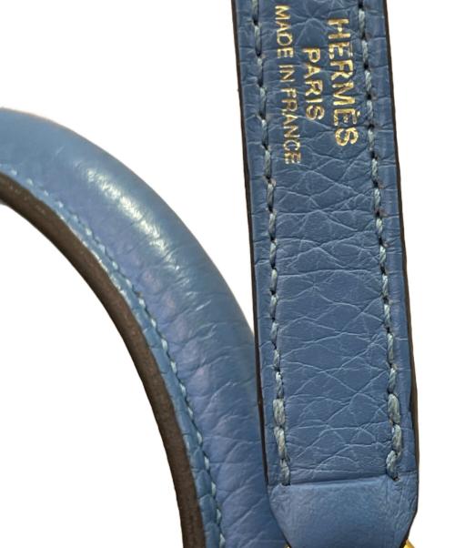 HERMES（エルメス）HERMES (エルメス) ケリー28 外縫い/ゴールド金具/スカイブルー/□R刻印:2014年製 スカイブルー サイズ:28の古着・服飾アイテム