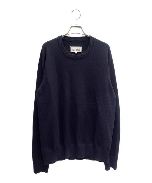 Martin Margiela14（マルタンマルジェラ14）Martin Margiela14 (マルタンマルジェラ14) エルボーパッチ ニット ネイビー サイズ:Lの古着・服飾アイテム