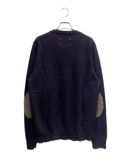 Martin Margiela14（マルタンマルジェラ14）Martin Margiela14 (マルタンマルジェラ14) エルボーパッチ ニット ネイビー サイズ:Lの古着・服飾アイテム