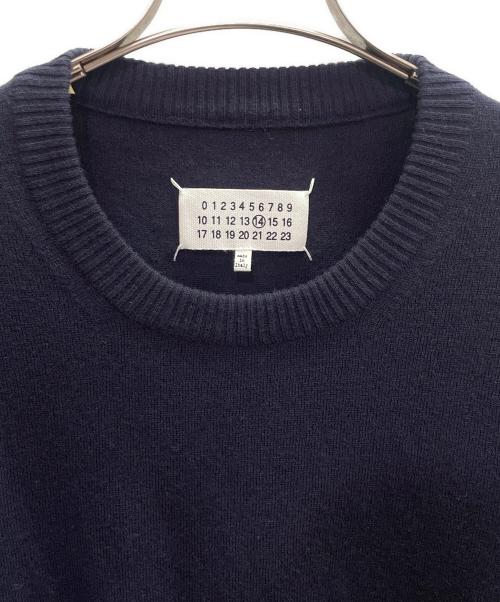 Martin Margiela14（マルタンマルジェラ14）Martin Margiela14 (マルタンマルジェラ14) エルボーパッチ ニット ネイビー サイズ:Lの古着・服飾アイテム