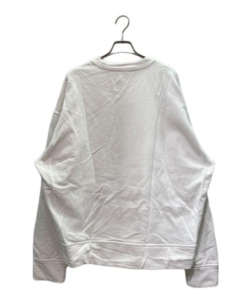 JIL SANDER+（ジルサンダープラス）JIL SANDER+ (ジルサンダープラス) Logo Crewneck Sweatshirt クルーネック ロゴスウェット ホワイト サイズ:Lの古着・服飾アイテム