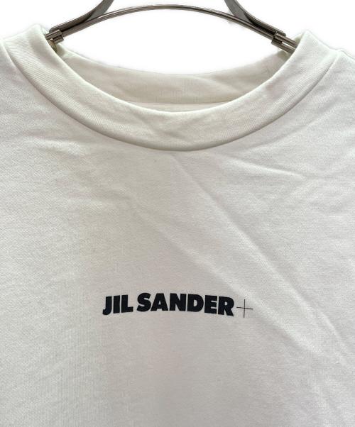 JIL SANDER+（ジルサンダープラス）JIL SANDER+ (ジルサンダープラス) Logo Crewneck Sweatshirt クルーネック ロゴスウェット ホワイト サイズ:Lの古着・服飾アイテム