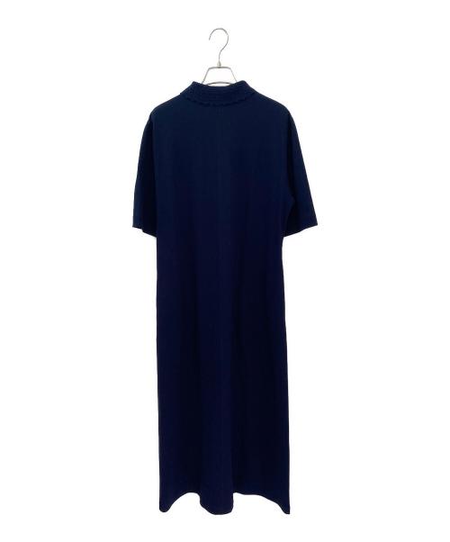 ebure（エブール）ebure (エブール) クロシェパーツカノコ ワンピース ネイビー サイズ:36の古着・服飾アイテム