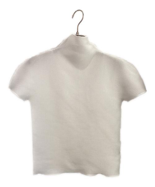 me ISSEY MIYAKE（ミーイッセイ ミヤケ）me ISSEY MIYAKE (ミーイッセイ ミヤケ) プリーツブラウス ホワイト サイズ:FREEの古着・服飾アイテム