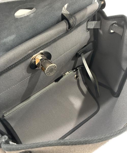 HERMES（エルメス）HERMES (エルメス) エールバッグジップPM/Herbag Zip PM/2wayバッグ グレー×ブラック サイズ:PMの古着・服飾アイテム