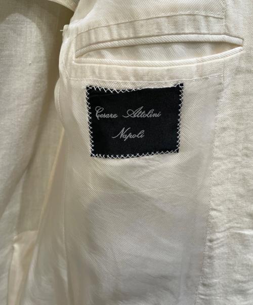 CESARE ATTOLINI（チェザレ・アットリーニ）CESARE ATTOLINI (チェザレ・アットリーニ) リネンジャケット ベージュ サイズ:48の古着・服飾アイテム