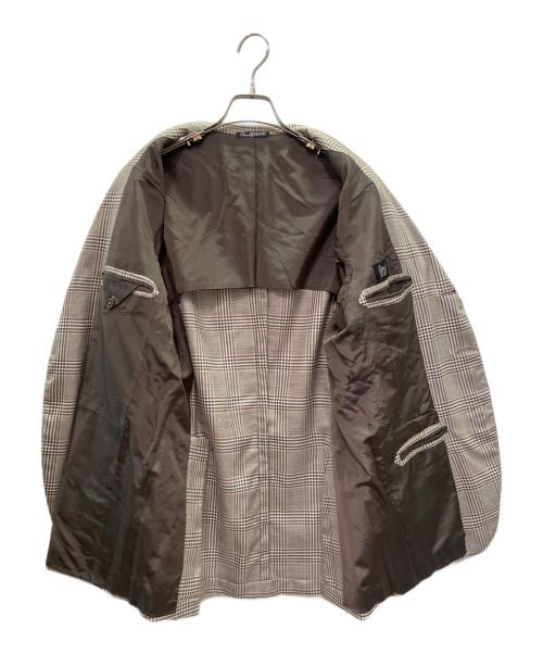 ORAZIO LUCIANO（オラッツィオルチアーノ）ORAZIO LUCIANO (オラッツィオルチアーノ) Cashmere Check Unconstructed Jacket カシミヤチェックアンコンジャケット ベージュ サイズ:52の古着・服飾アイテム