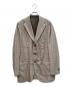 ORAZIO LUCIANO（オラッツィオルチアーノ）の古着「Cashmere Check Unconstructed Jacket カシミヤチェックアンコンジャケット」｜ベージュ