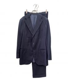 La Vera Sartoria Napoletana（ラ ヴェラ サルトリア ナポレターナ）の古着「ストライプ セットアップスーツ」｜ネイビー