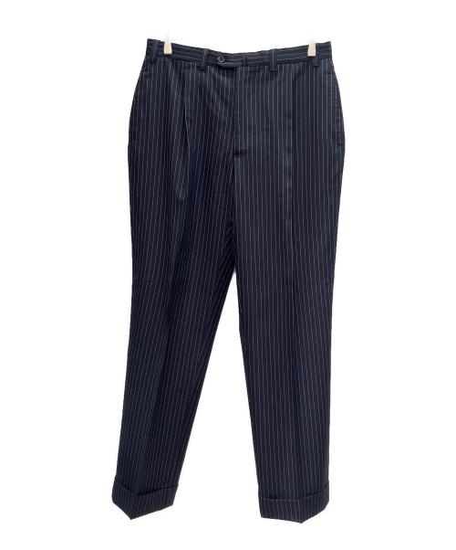 La Vera Sartoria Napoletana（ラ ヴェラ サルトリア ナポレターナ）La Vera Sartoria Napoletana (ラ ヴェラ サルトリア ナポレターナ) ストライプ セットアップスーツ ネイビー サイズ:48の古着・服飾アイテム