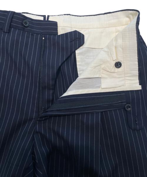 La Vera Sartoria Napoletana（ラ ヴェラ サルトリア ナポレターナ）La Vera Sartoria Napoletana (ラ ヴェラ サルトリア ナポレターナ) ストライプ セットアップスーツ ネイビー サイズ:48の古着・服飾アイテム