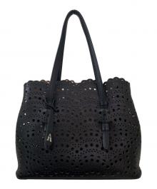 ALAIA（アライア）の古着「MINA25レザーバッグ」｜ブラック