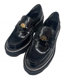 LOUIS VUITTON（ルイ ヴィトン）の古着「LV Bobur Loafers LV ボブール ローファー/1AGV43」｜ブラック