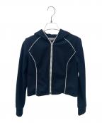 FOXEY NEW YORK SPORTSフォクシー ニューヨーク スポーツ）の古着「ショート丈ジップパーカー」｜ネイビー