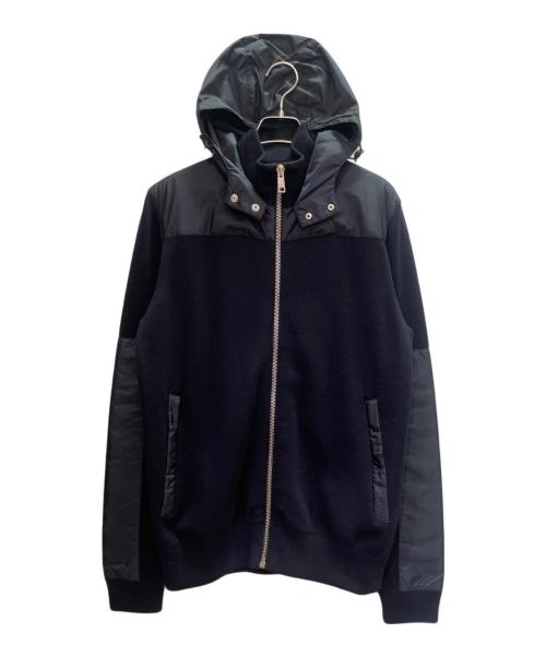 PRADA（プラダ）PRADA (プラダ) ナイロン切替パーカー ネイビー サイズ:50の古着・服飾アイテム