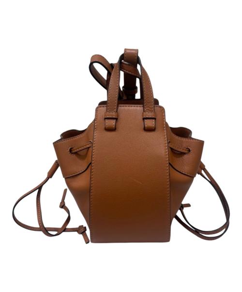 LOEWE（ロエベ）LOEWE (ロエベ) Hammock Drawstring Mini Bag/ハンモック ドローストリングバッグ ミニ ブラウン サイズ:ミニ/MINIの古着・服飾アイテム