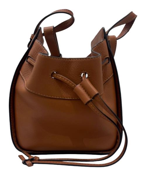 LOEWE（ロエベ）LOEWE (ロエベ) Hammock Drawstring Mini Bag/ハンモック ドローストリングバッグ ミニ ブラウン サイズ:ミニ/MINIの古着・服飾アイテム