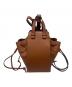 LOEWE (ロエベ) Hammock Drawstring Mini Bag/ハンモック ドローストリングバッグ ミニ ブラウン サイズ:ミニ/MINI：180000円