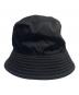 PRADA (プラダ) Re-Nylon Metal Triangle Logo Bucket Hat リナイロン メタルトライアングルロゴ バケットハット/1HC137 ブラック サイズ:M：45000円