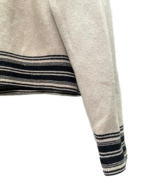 Christian Dior（クリスチャン ディオール）Christian Dior (クリスチャン ディオール) J'Adior 8 Logo Cashmere Blend Knit Sweater J'ADIOR 8ロゴ カシミヤ混ニット/914S55AM009 アイボリー サイズ:36の古着・服飾アイテム