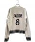 Christian Dior（クリスチャン ディオール）の古着「J'Adior 8 Logo Cashmere Blend Knit Sweater J'ADIOR 8ロゴ カシミヤ混ニット/914S55AM009」｜アイボリー