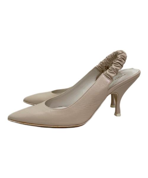 BOTTEGA VENETA（ボッテガベネタ）BOTTEGA VENETA (ボッテガベネタ) ポインテッドトゥパンプス アイボリー サイズ:37の古着・服飾アイテム