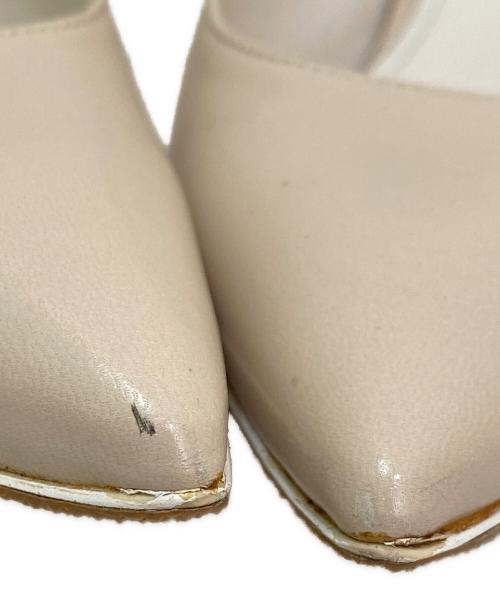 BOTTEGA VENETA（ボッテガベネタ）BOTTEGA VENETA (ボッテガベネタ) ポインテッドトゥパンプス アイボリー サイズ:37の古着・服飾アイテム