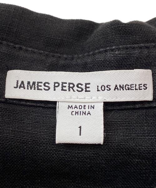 JAMES PERSE（ジェームスパース）JAMES PERSE (ジェームスパース) ライトウェイトリネン オーバーサイズドシャツ ブラック サイズ:1の古着・服飾アイテム