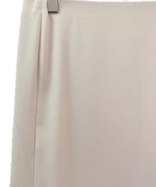 ESTNATION（エストネーション）ESTNATION (エストネーション) バックサテンジョーゼットマキシスカート ベージュ サイズ:36の古着・服飾アイテム