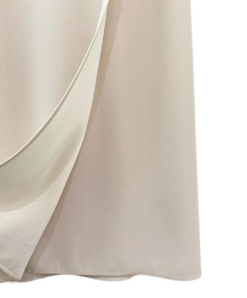 ESTNATION（エストネーション）ESTNATION (エストネーション) バックサテンジョーゼットマキシスカート ベージュ サイズ:36の古着・服飾アイテム