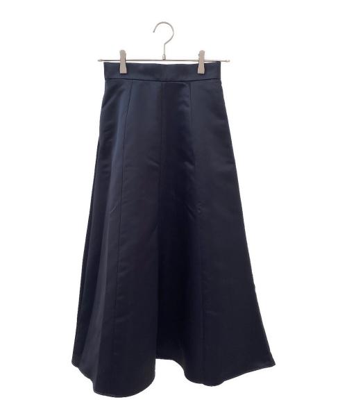 green label relaxing（グリーンレーベルリラクシング）green label relaxing (グリーンレーベルリラクシング) サテンフレアスカート ブラック サイズ:36の古着・服飾アイテム