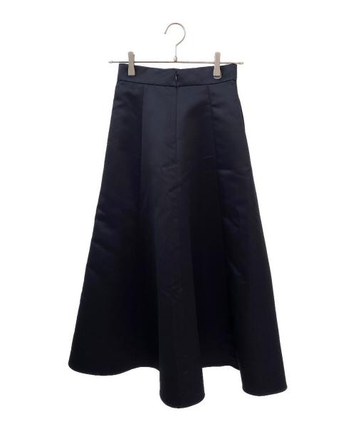 green label relaxing（グリーンレーベルリラクシング）green label relaxing (グリーンレーベルリラクシング) サテンフレアスカート ブラック サイズ:36の古着・服飾アイテム