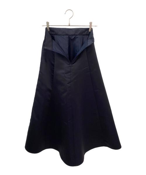 green label relaxing（グリーンレーベルリラクシング）green label relaxing (グリーンレーベルリラクシング) サテンフレアスカート ブラック サイズ:36の古着・服飾アイテム