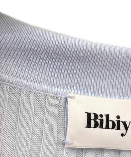 Bibiy.（ビビィ）Bibiy. (ビビィ) 襟付きカーディガン スカイブルー サイズ:Fの古着・服飾アイテム
