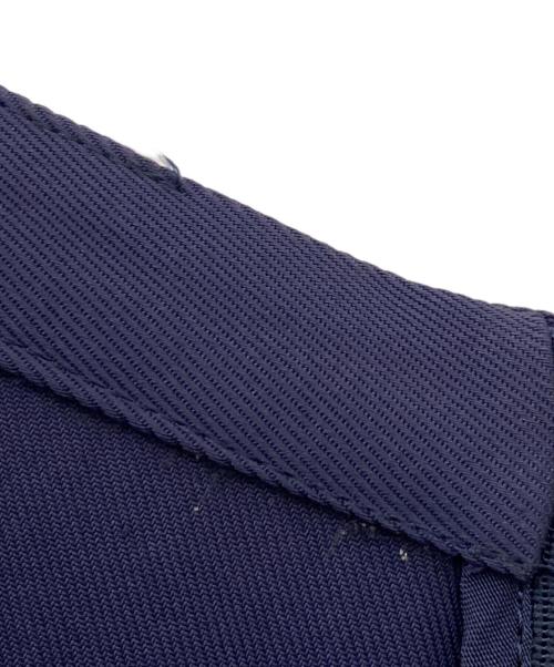 LOEFF（ロエフ）LOEFF (ロエフ) アセテート ギャバ スクエアネック ワンピース ネイビーの古着・服飾アイテム