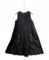 ESTNATION（エストネーション）の古着「Linen-Blend Sleeveless Dress with Zip Pockets/リネンブレンド ノースリーブ ZIPポケット ワンピース/21-109-11-050408」｜ブラック